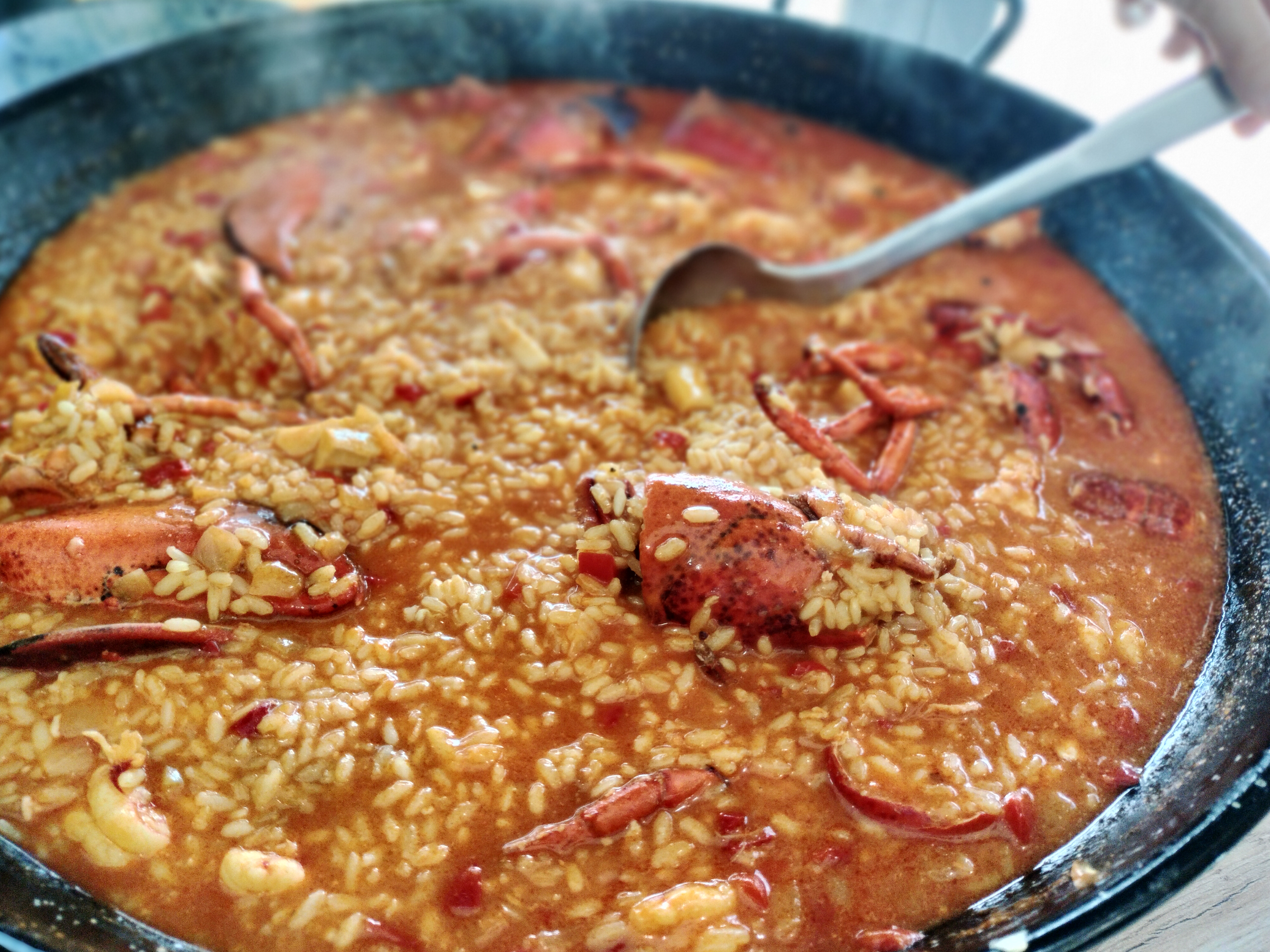 Arroz con bogavante en restaurante Piel Canela Gastrobar Valladolid